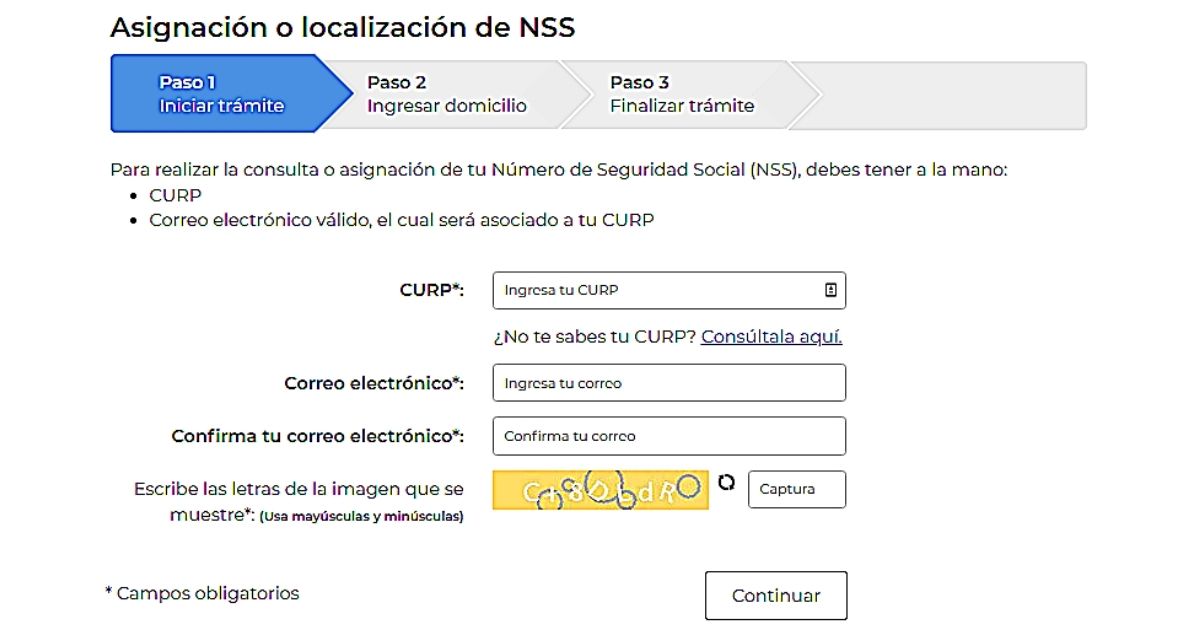 Número de Seguridad Social ISSSTE Online